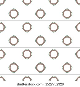 Seamless vector pattern in geometric ornamental style