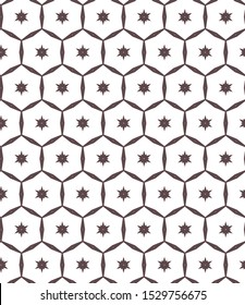 Seamless vector pattern in geometric ornamental style