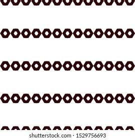 Seamless vector pattern in geometric ornamental style