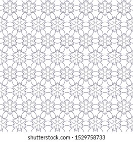 Seamless vector pattern in geometric ornamental style