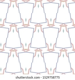 Seamless vector pattern in geometric ornamental style