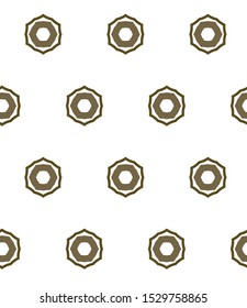 Seamless vector pattern in geometric ornamental style