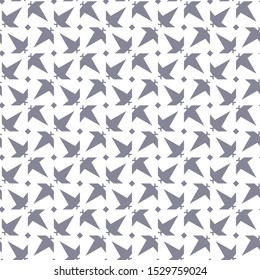 Seamless vector pattern in geometric ornamental style