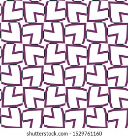 Seamless vector pattern in geometric ornamental style