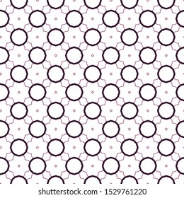 Seamless vector pattern in geometric ornamental style