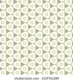 Seamless vector pattern in geometric ornamental style