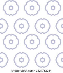 Seamless vector pattern in geometric ornamental style