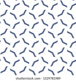Seamless vector pattern in geometric ornamental style