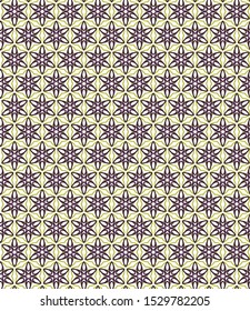Seamless vector pattern in geometric ornamental style