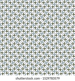 Seamless vector pattern in geometric ornamental style