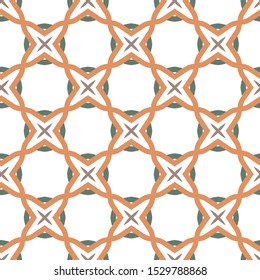 Seamless vector pattern in geometric ornamental style