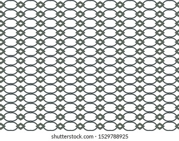 Seamless vector pattern in geometric ornamental style