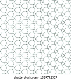 Seamless vector pattern in geometric ornamental style