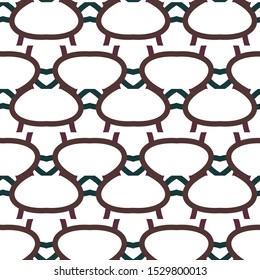 Seamless vector pattern in geometric ornamental style