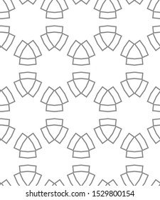Seamless vector pattern in geometric ornamental style