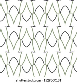 Seamless vector pattern in geometric ornamental style