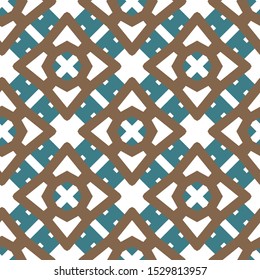 Seamless vector pattern in geometric ornamental style
