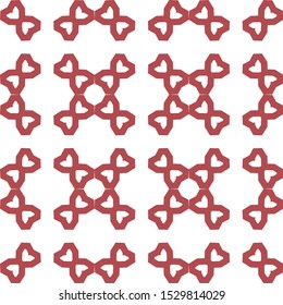 Seamless vector pattern in geometric ornamental style