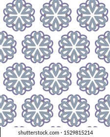 Seamless vector pattern in geometric ornamental style