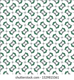 Seamless vector pattern in geometric ornamental style