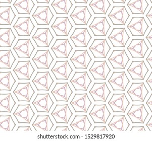 Seamless vector pattern in geometric ornamental style