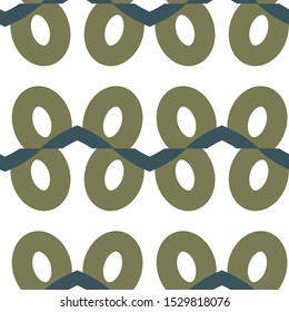 Seamless vector pattern in geometric ornamental style