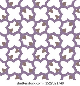 Seamless vector pattern in geometric ornamental style