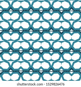 Seamless vector pattern in geometric ornamental style