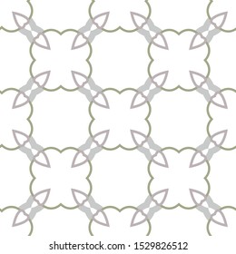 Seamless vector pattern in geometric ornamental style