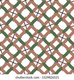 Seamless vector pattern in geometric ornamental style