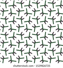 Seamless vector pattern in geometric ornamental style