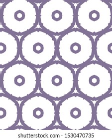 Seamless vector pattern in geometric ornamental style