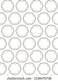 Seamless vector pattern in geometric ornamental style