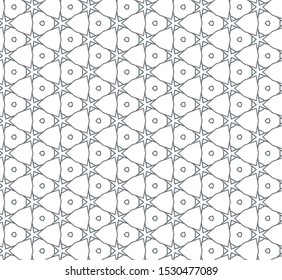 Seamless vector pattern in geometric ornamental style