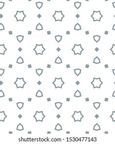 Seamless vector pattern in geometric ornamental style