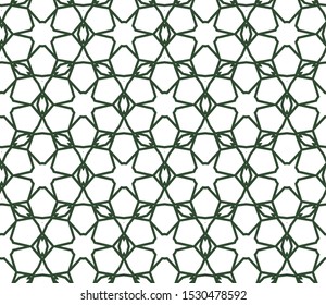 Seamless vector pattern in geometric ornamental style