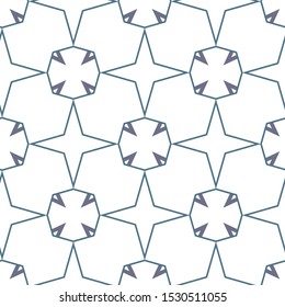 Seamless vector pattern in geometric ornamental style