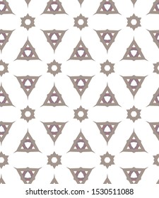 Seamless vector pattern in geometric ornamental style