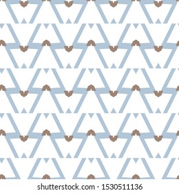 Seamless vector pattern in geometric ornamental style