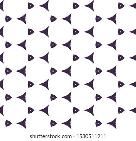 Seamless vector pattern in geometric ornamental style