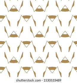 Seamless vector pattern in geometric ornamental style