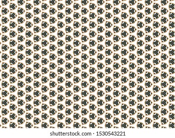 Seamless vector pattern in geometric ornamental style