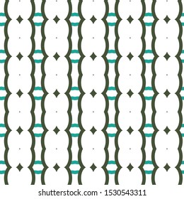 Seamless vector pattern in geometric ornamental style