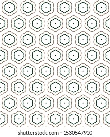 Seamless vector pattern in geometric ornamental style