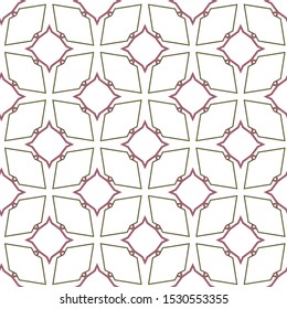 Seamless vector pattern in geometric ornamental style