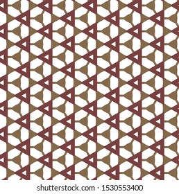 Seamless vector pattern in geometric ornamental style