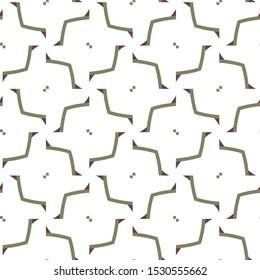 Seamless vector pattern in geometric ornamental style