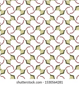 Seamless vector pattern in geometric ornamental style