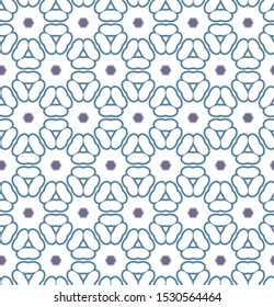 Seamless vector pattern in geometric ornamental style