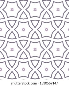 Seamless vector pattern in geometric ornamental style